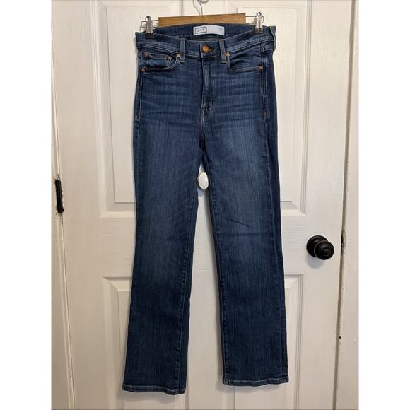 AYR Jeans Women's 28L The Pop High Rise Cropped Straight Leg Stretch USA - Picture 1 of 8